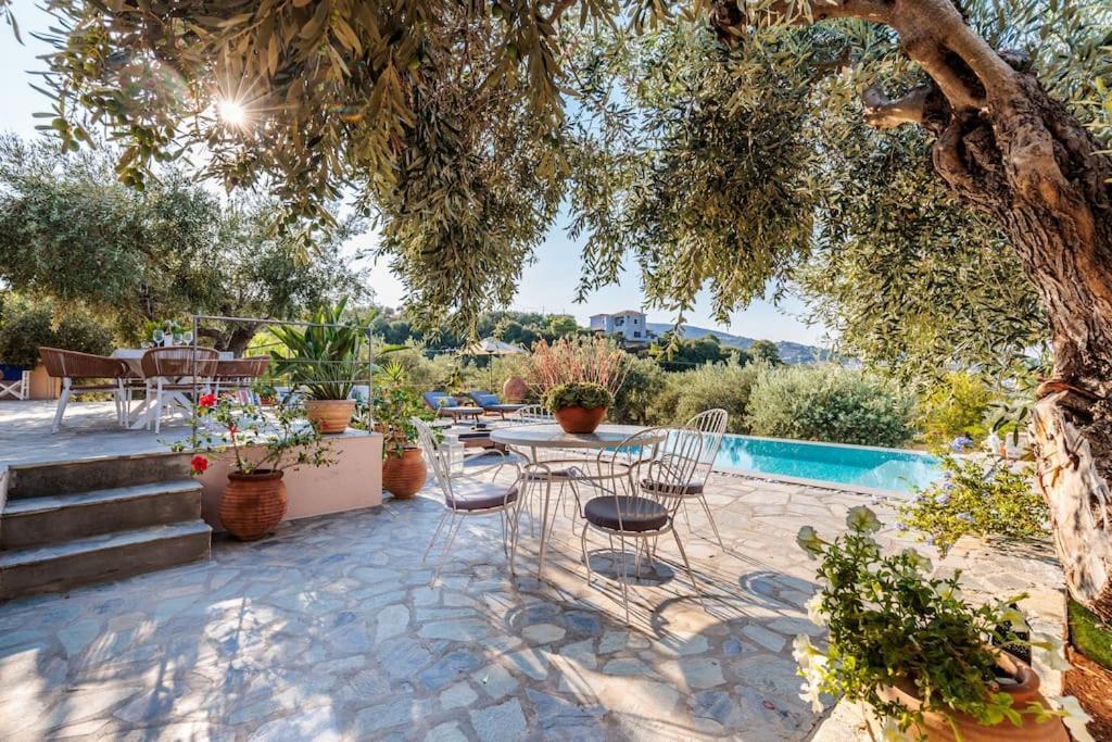 Skopelos Blue Heaven Pool Villa In Olive Grove 외부 사진