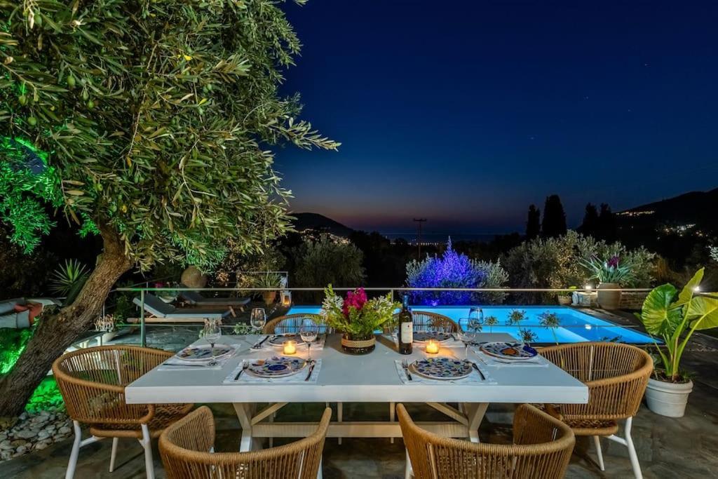 Skopelos Blue Heaven Pool Villa In Olive Grove 외부 사진