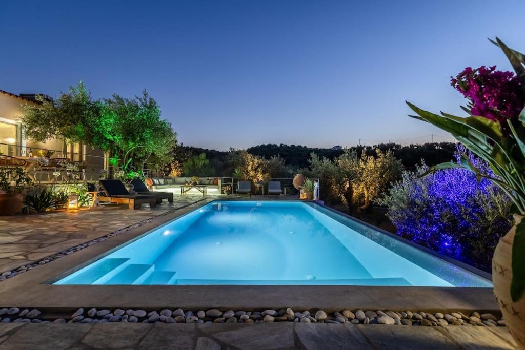 Skopelos Blue Heaven Pool Villa In Olive Grove 외부 사진
