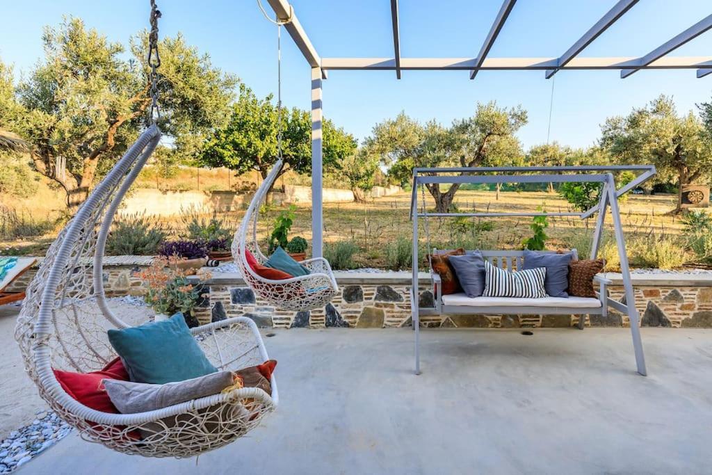 Skopelos Blue Heaven Pool Villa In Olive Grove 외부 사진