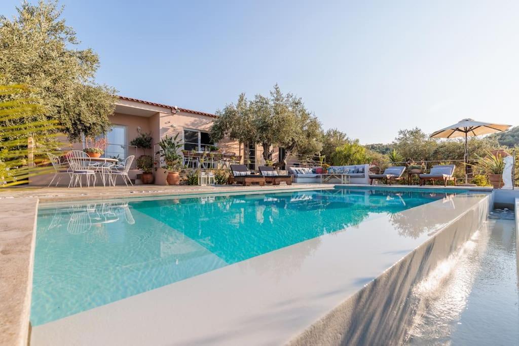 Skopelos Blue Heaven Pool Villa In Olive Grove 외부 사진