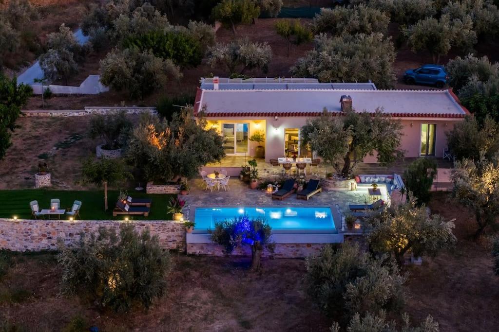 Skopelos Blue Heaven Pool Villa In Olive Grove 외부 사진